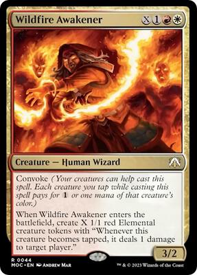 Wildfire Awakener card from Commander: March of the Machine