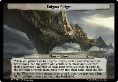 Enigma Ridges card from Planechase: March of the Machine