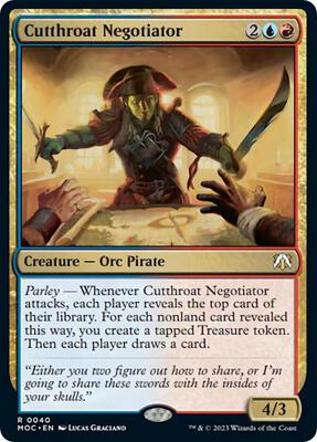 Cutthroat Negotiator card from Commander: March of the Machine