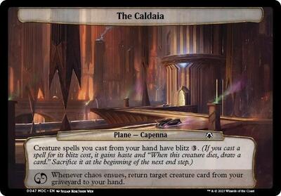 The Caldaia card from Planechase: March of the Machine