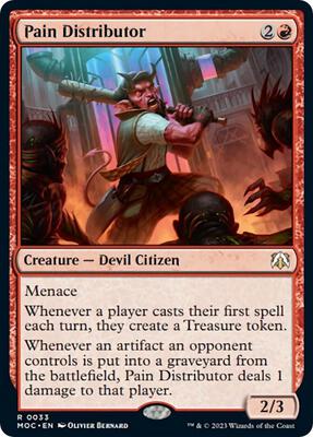 Pain Distributor card from Commander: March of the Machine