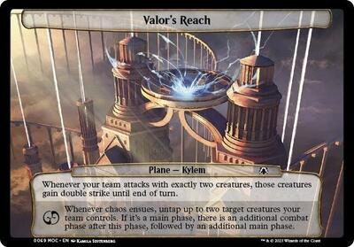 Valor's Reach card from Planechase: March of the Machine