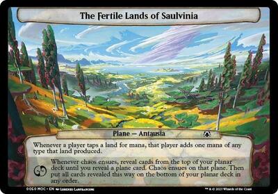 The Fertile Lands of Saulvinia card from Planechase: March of the Machine
