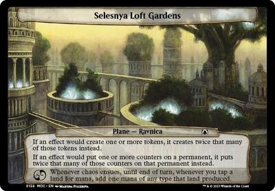 Selesnya Loft Gardens card from Planechase: March of the Machine