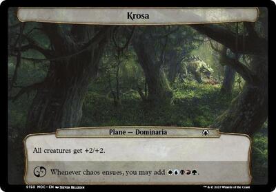 Krosa card from Planechase: March of the Machine
