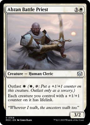 Abzan Battle Priest card from Commander: March of the Machine