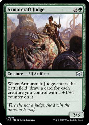 Armorcraft Judge card from Commander: March of the Machine