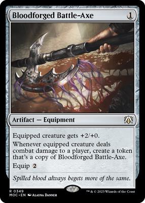 Bloodforged Battle-Axe card from Commander: March of the Machine