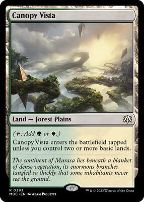 Canopy Vista card from Commander: March of the Machine