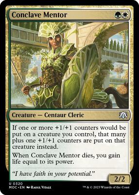 Conclave Mentor card from Commander: March of the Machine