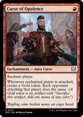 Curse of Opulence card from Commander: March of the Machine