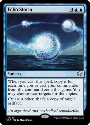 Echo Storm card from Commander: March of the Machine