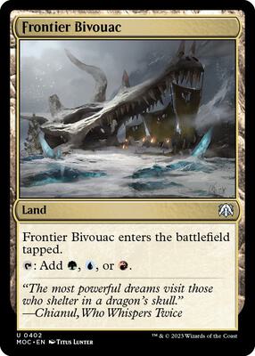 Frontier Bivouac card from Commander: March of the Machine