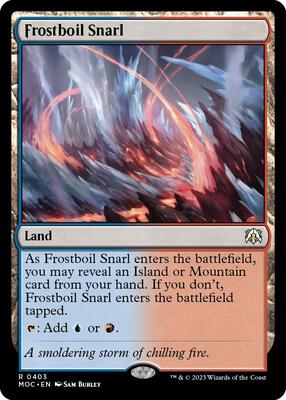 Frostboil Snarl card from Commander: March of the Machine