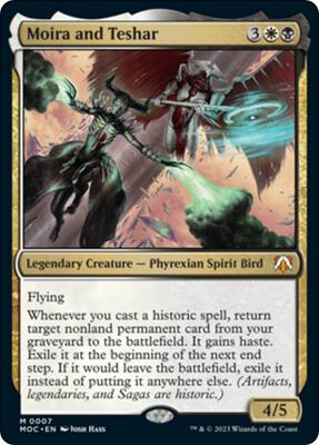 Moira and Teshar card from Commander: March of the Machine