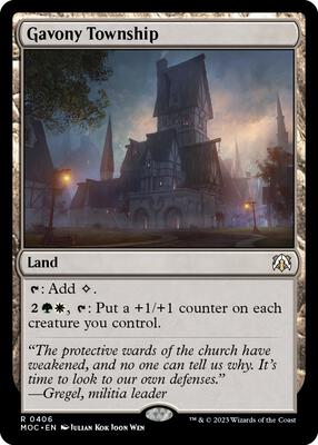 Gavony Township card from Commander: March of the Machine