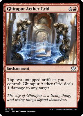 Ghirapur Aether Grid card from Commander: March of the Machine