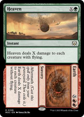 Heaven // Earth card from Commander: March of the Machine