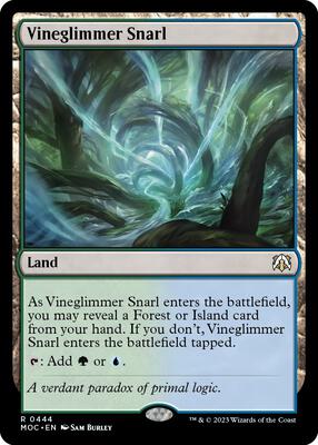 Vineglimmer Snarl card from Commander: March of the Machine