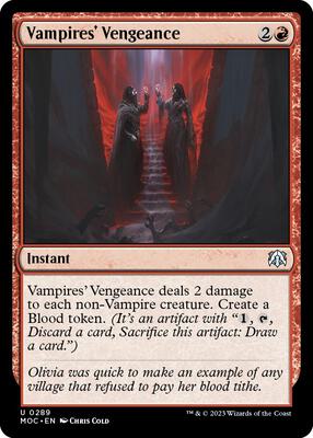 Vampires' Vengeance card from Commander: March of the Machine