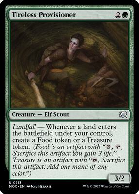 Tireless Provisioner card from Commander: March of the Machine