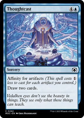 Thoughtcast card from Commander: March of the Machine