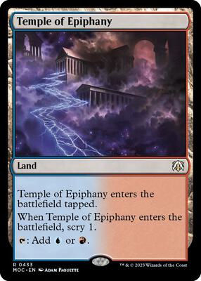 Temple of Epiphany card from Commander: March of the Machine