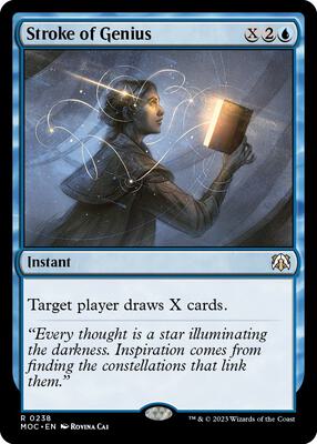 Stroke of Genius card from Commander: March of the Machine