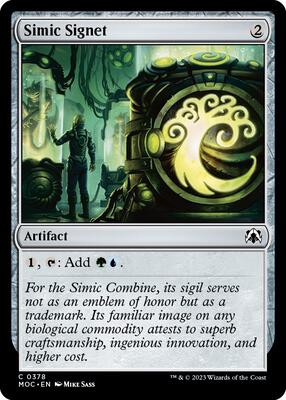 Simic Signet card from Commander: March of the Machine