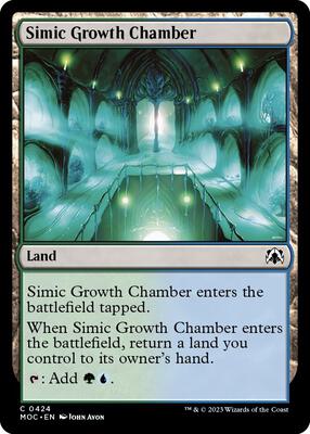 Simic Growth Chamber card from Commander: March of the Machine