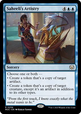 Saheeli's Artistry card from Commander: March of the Machine