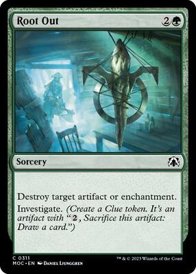 Root Out card from Commander: March of the Machine