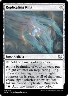 Replicating Ring card from Commander: March of the Machine