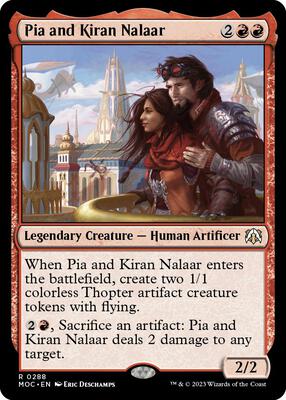 Pia and Kiran Nalaar card from Commander: March of the Machine