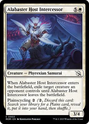 Alabaster Host Intercessor card from March of the Machine