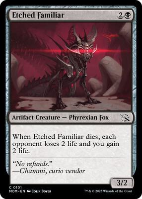 Etched Familiar card from March of the Machine