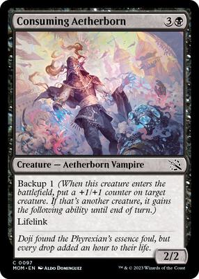 Consuming Aetherborn card from March of the Machine