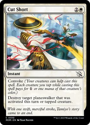 Cut Short card from March of the Machine