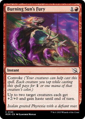 Burning Sun's Fury card from March of the Machine