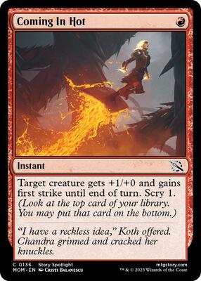 Coming In Hot card from March of the Machine