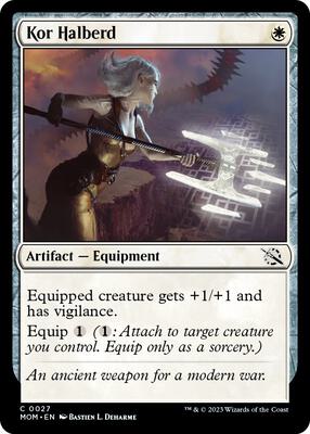 Kor Halberd card from March of the Machine