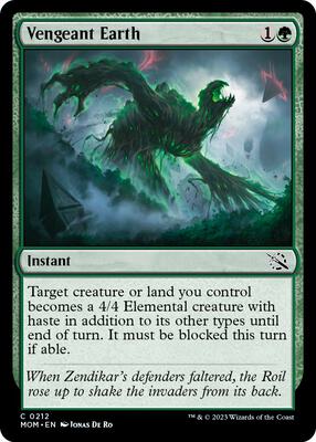 Vengeant Earth card from March of the Machine