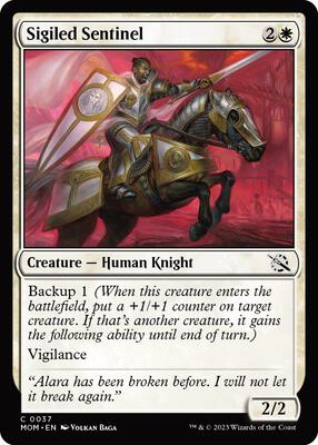 Sigiled Sentinel card from March of the Machine
