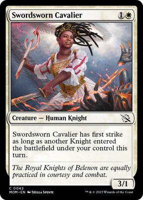 Swordsworn Cavalier card from March of the Machine