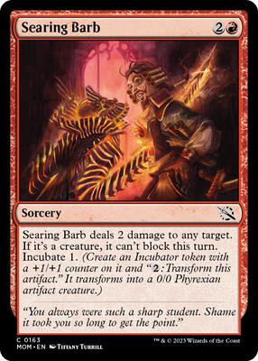 Searing Barb card from March of the Machine