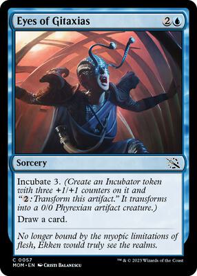 Eyes of Gitaxias card from March of the Machine