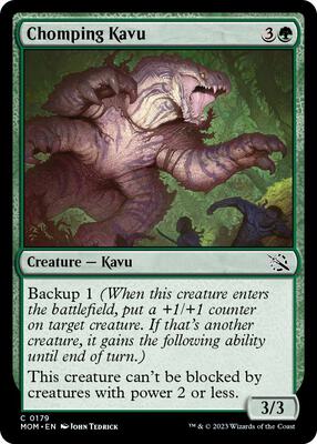 Chomping Kavu card from March of the Machine