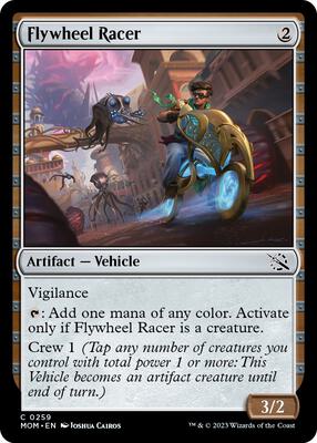 Flywheel Racer card from March of the Machine