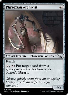 Phyrexian Archivist card from March of the Machine