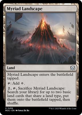 Myriad Landscape card from Commander: March of the Machine